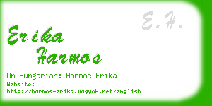erika harmos business card